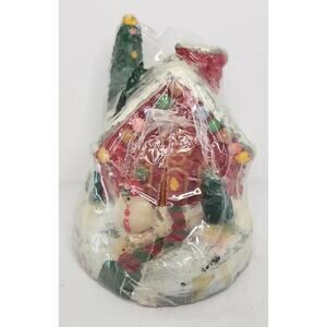 Vintage Wal-Mart Christmas House Candle New‎ in Packaging 4" SKU H163